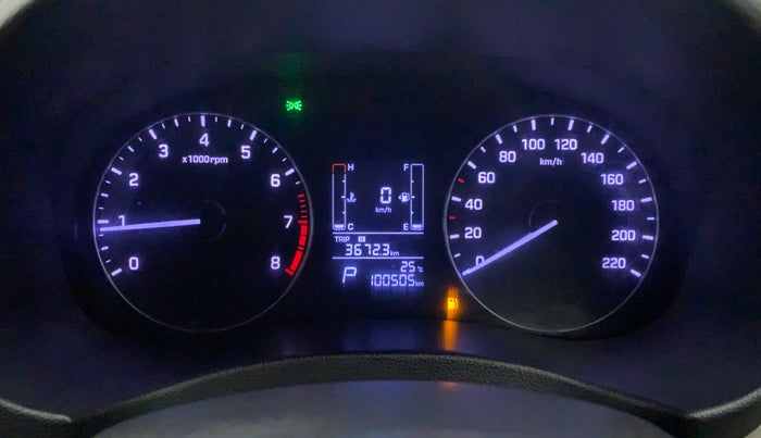 2017 Hyundai Creta SX PLUS AT 1.6 PETROL, Petrol, Automatic, 1,00,505 km, Odometer Image