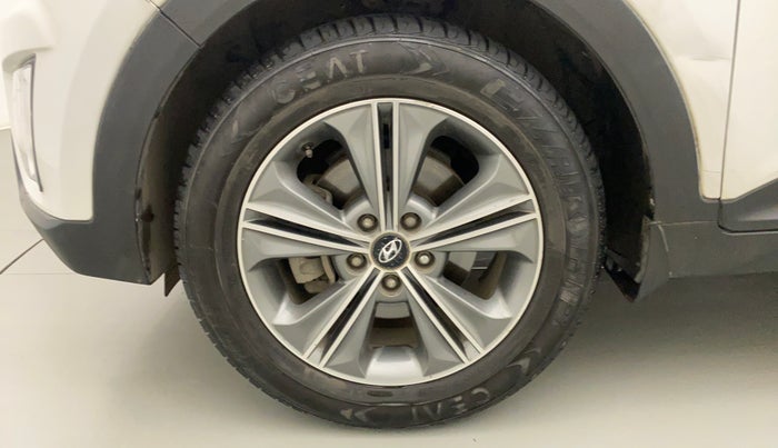 2017 Hyundai Creta SX PLUS AT 1.6 PETROL, Petrol, Automatic, 1,00,505 km, Left Front Wheel
