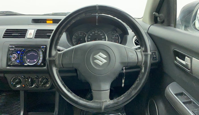 2011 Maruti Swift VXI, Petrol, Manual, 48,507 km, Steering Wheel Close Up