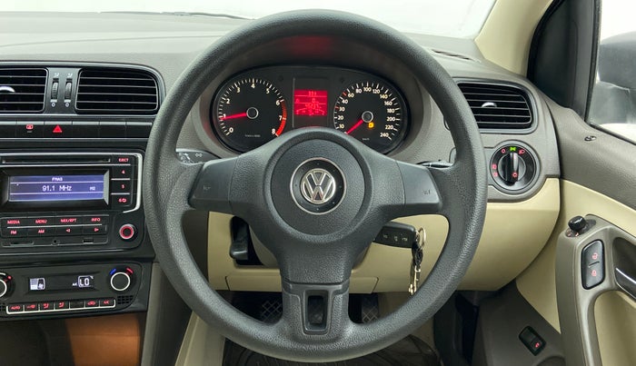 2014 Volkswagen Vento COMFORTLINE MT PETROL, Petrol, Manual, 45,321 km, Steering Wheel Close Up
