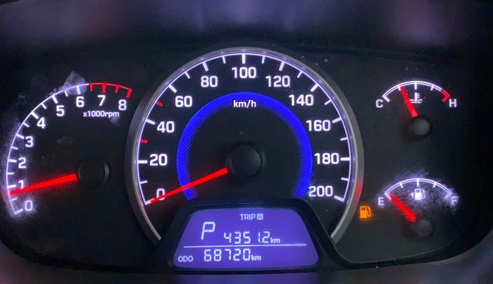 2017 Hyundai Grand i10 SPORTZ (O) AT 1.2 KAPPA VTVT, Petrol, Automatic, 68,719 km, Odometer Image