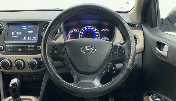 2017 Hyundai Grand i10 SPORTZ (O) AT 1.2 KAPPA VTVT, Petrol, Automatic, 68,719 km, Steering Wheel Close Up