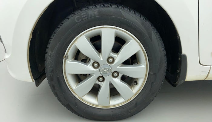 2014 Hyundai Xcent S (O) 1.2, Petrol, Manual, 1,12,986 km, Left Front Wheel
