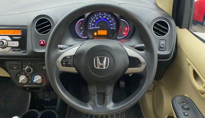2014 Honda Brio S MT, Petrol, Manual, 32,184 km, Steering Wheel Close Up