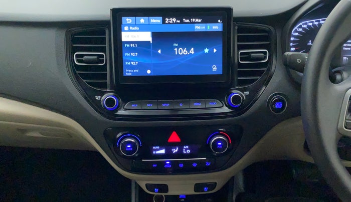 2021 Hyundai Verna SX (O) 1.5 VTVT IVT, Petrol, Automatic, 7,675 km, Air Conditioner