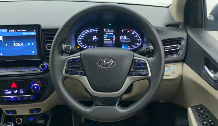 2021 Hyundai Verna SX (O) 1.5 VTVT IVT, Petrol, Automatic, 7,675 km, Steering Wheel Close Up