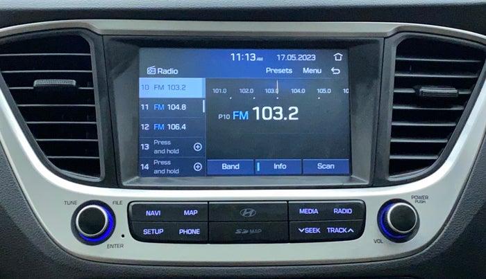 2018 Hyundai Verna 1.6 CRDI SX + AT, Diesel, Automatic, 97,553 km, Infotainment System