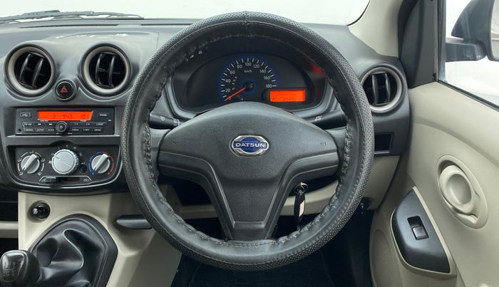 2017 Datsun Go T, Petrol, Manual, 10,615 km, Steering Wheel Close Up