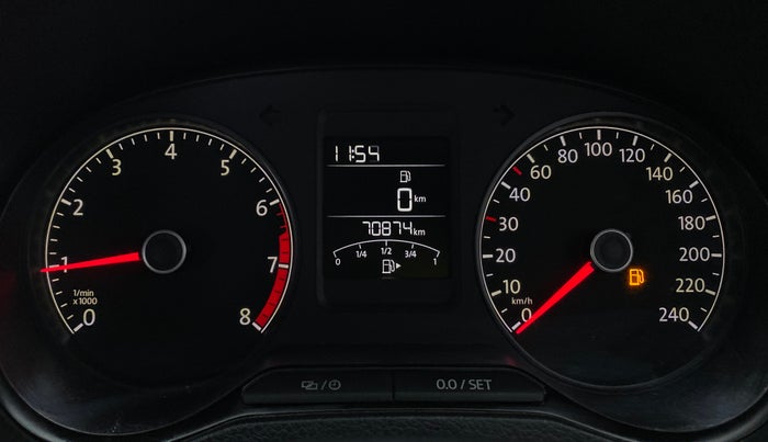 2017 Volkswagen Ameo COMFORTLINE 1.2, Petrol, Manual, 70,916 km, Odometer Image