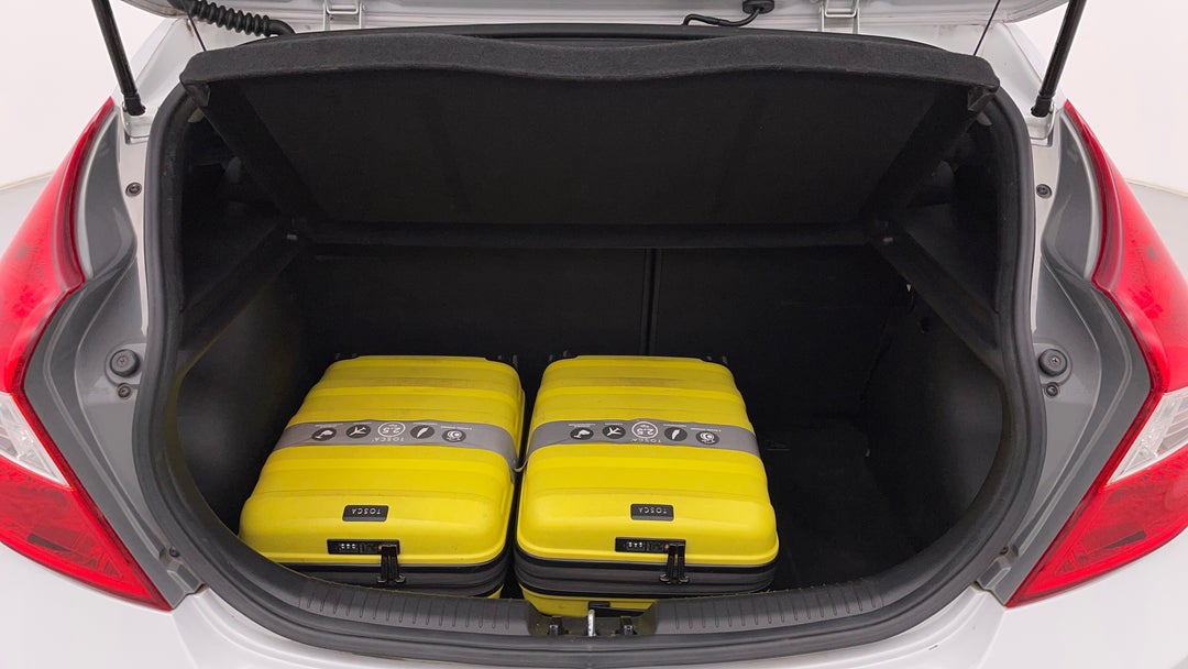 Boot Inside View with Luggage