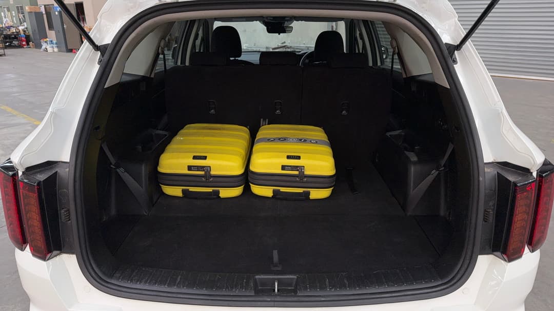 Boot Inside View with Luggage