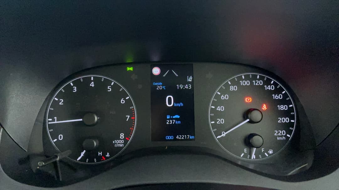 2020 Toyota Yaris Ascent Sport, Manual, 42217 km, Odometer View