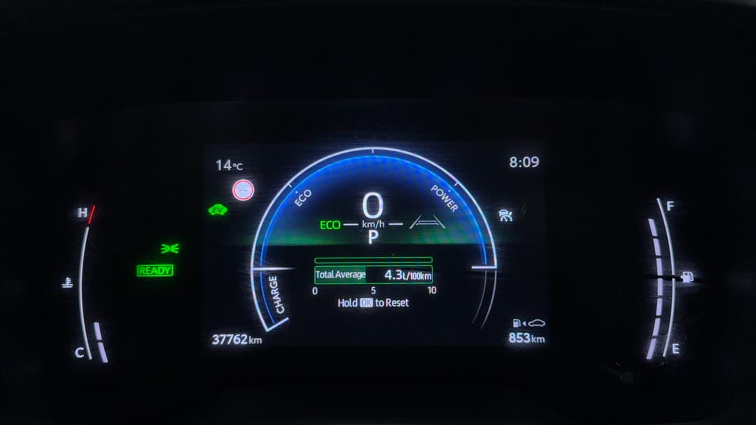 2023 Toyota Corolla Ascent Sport Hybrid, Automatic, 37762 km, Odometer View