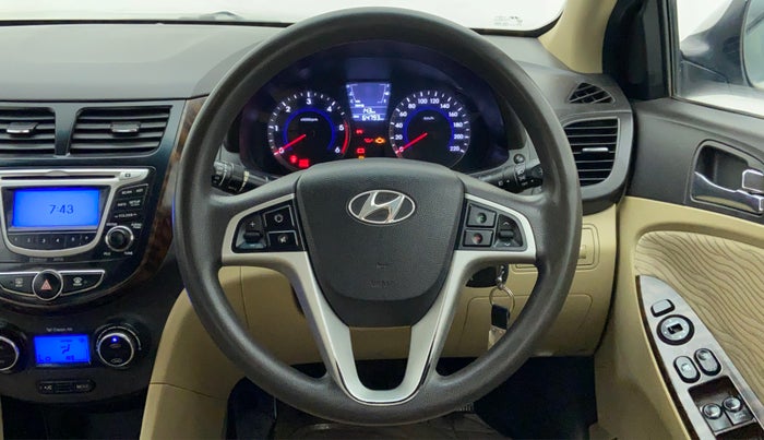 2014 Hyundai Verna FLUIDIC 1.6 SX CRDI, Diesel, Manual, 64,779 km, Steering Wheel Close Up