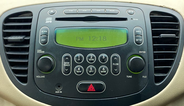 2010 Hyundai i10 SPORTZ 1.2, Petrol, Manual, 48,667 km, Infotainment System