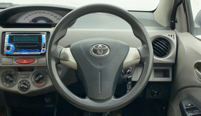2011 Toyota Etios G, Petrol, Manual, 73,320 km, Steering Wheel Close Up