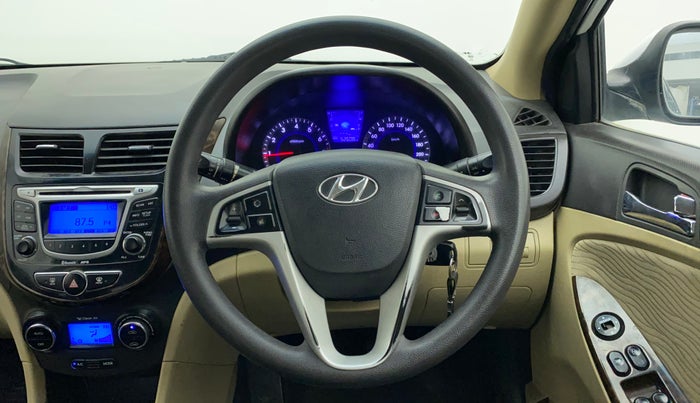 2013 Hyundai Verna FLUIDIC 1.6 VTVT EX, Petrol, Manual, 52,740 km, Steering Wheel Close Up