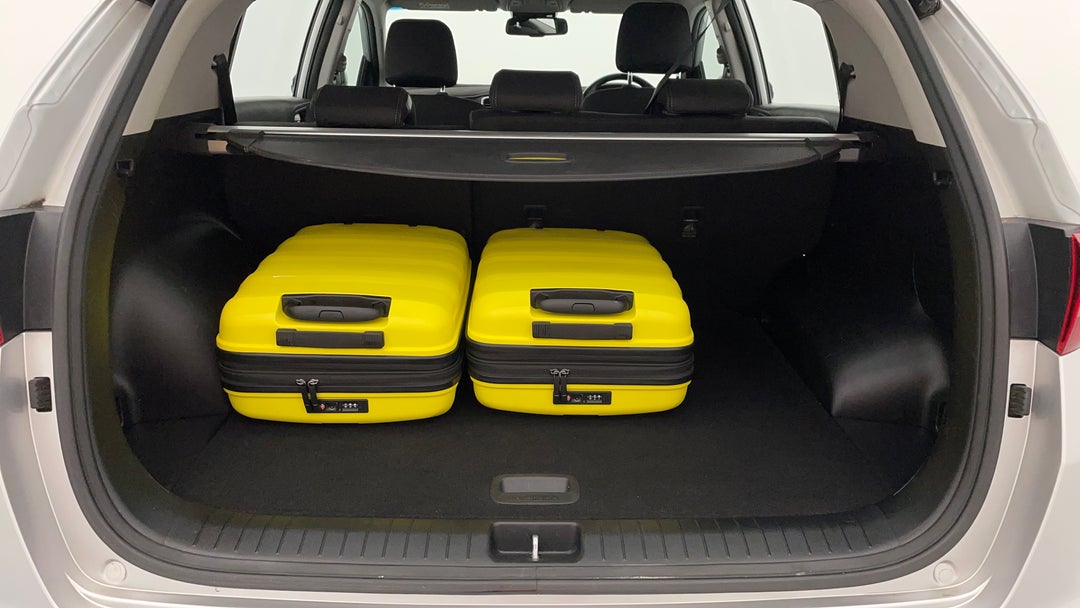 Boot Inside View with Luggage