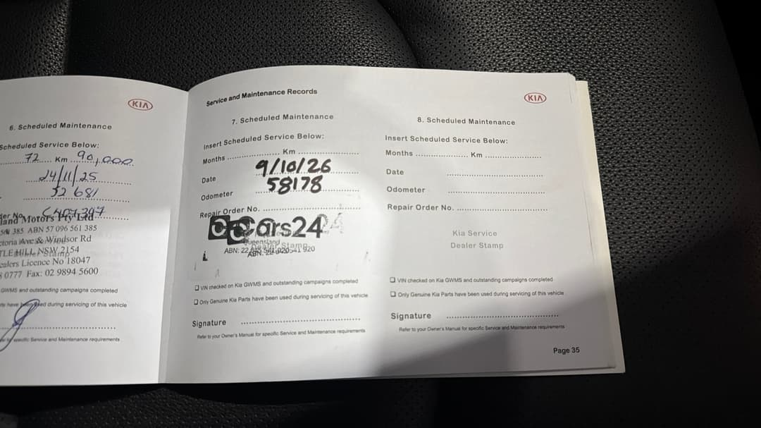 2019 Kia Cerato Sport+ Safety Pack, Automatic, 58144 km, Service History
