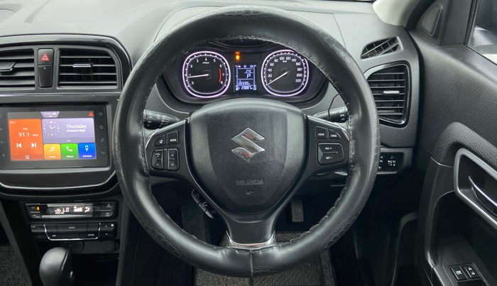 2020 Maruti Vitara Brezza ZXI AT SHVS, Petrol, Automatic, 24,458 km, Steering Wheel Close Up