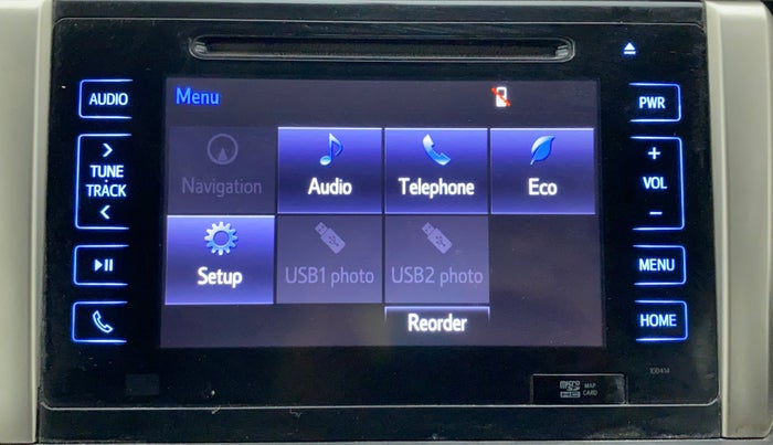 2018 Toyota Innova Crysta 2.4 VX 7 STR, Diesel, Manual, 1,00,065 km, Infotainment system - GPS Card not working/missing