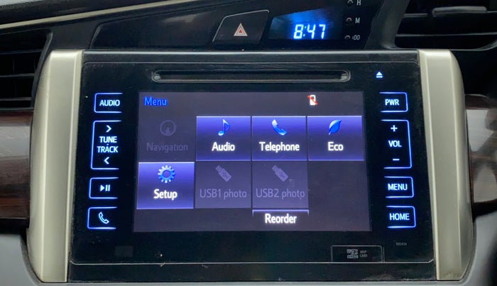 2018 Toyota Innova Crysta 2.4 VX 7 STR, Diesel, Manual, 1,00,065 km, Infotainment System