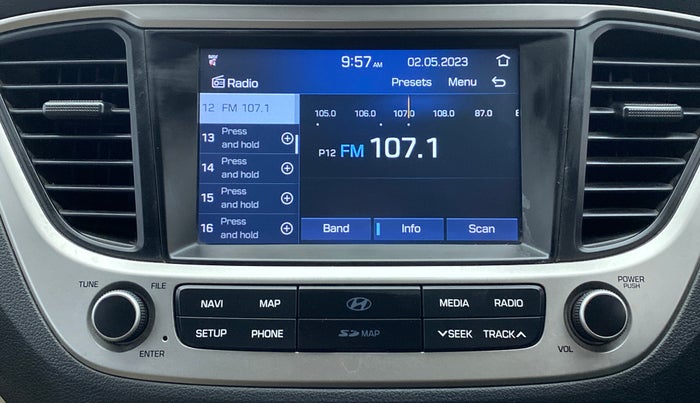 2018 Hyundai Verna 1.6 VTVT SX O, Petrol, Manual, 59,910 km, Infotainment System