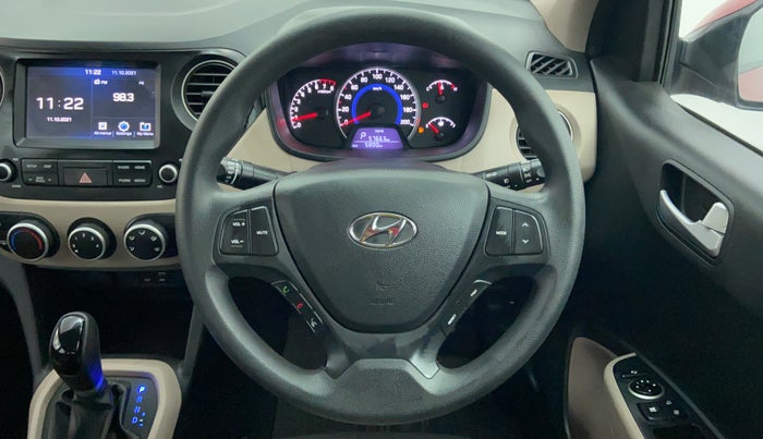 2017 Hyundai Grand i10 SPORTZ (O) 1.2 AT VTVT, Petrol, Automatic, 5,800 km, Steering Wheel Close-up