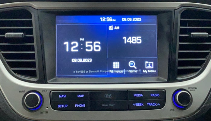 2019 Hyundai Verna 1.6 VTVT SX (O) AT, Petrol, Automatic, 55,150 km, Infotainment System