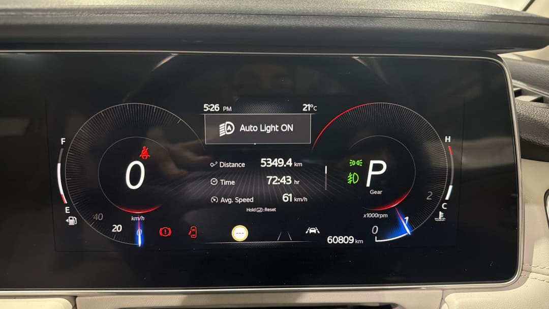 2023 Mahindra Xuv700 Ax7l, Automatic, 60809 km, Odometer View