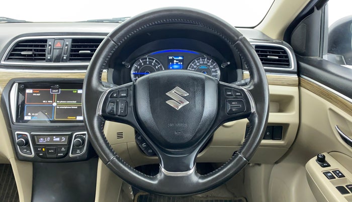 2018 Maruti Ciaz ALPHA 1.5 MT VTVT SHVS, Petrol, Manual, 30,438 km, Steering Wheel Close Up