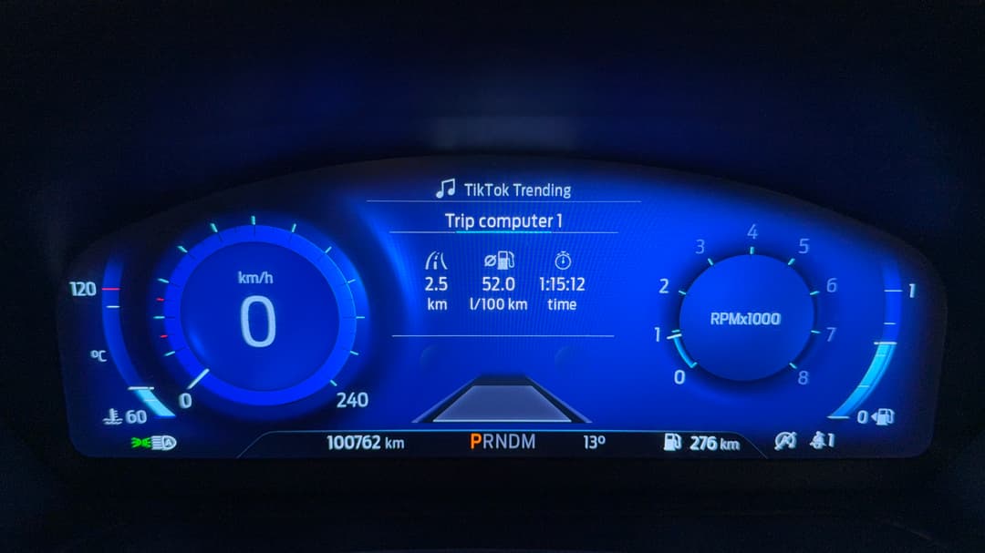 2020 Ford Puma St-line V, Automatic, 100762 km, Odometer View