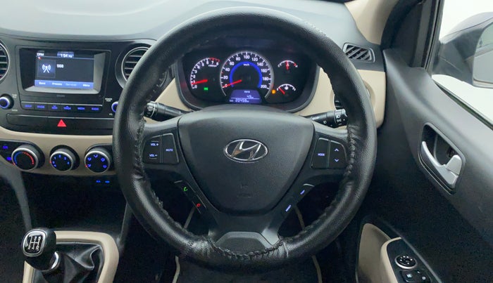 2017 Hyundai Grand i10 SPORTZ 1.2 KAPPA VTVT, Petrol, Manual, 20,727 km, Steering Wheel Close Up