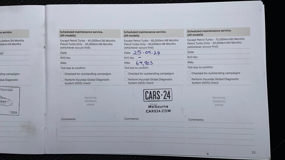 2020 Hyundai Venue Go, Automatic, 64905 km, Service History