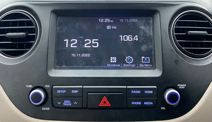 2019 Hyundai Xcent SX 1.2 OPT, Petrol, Manual, 10,981 km, Infotainment System