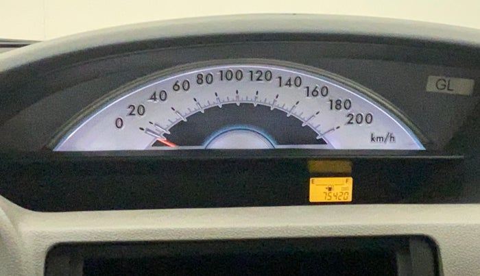 2011 Toyota Etios Liva G, Petrol, Manual, 75,420 km, Odometer Image