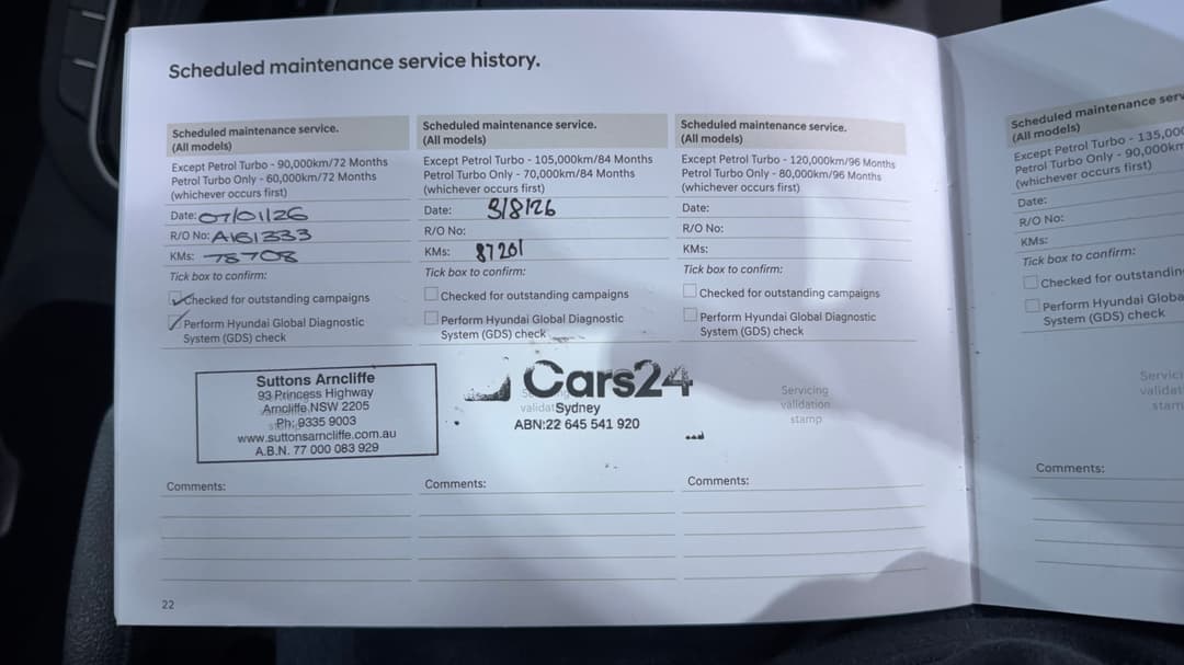 2019 Hyundai i30 Go, Automatic, 87202 km, Service History