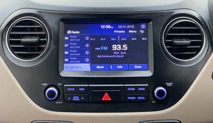 2018 Hyundai Xcent SX 1.2, Petrol, Manual, 42,605 km, Infotainment System