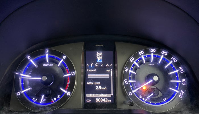 2017 Toyota Innova Crysta 2.8 ZX AT 7 STR, Diesel, Automatic, 90,942 km, Odometer Image