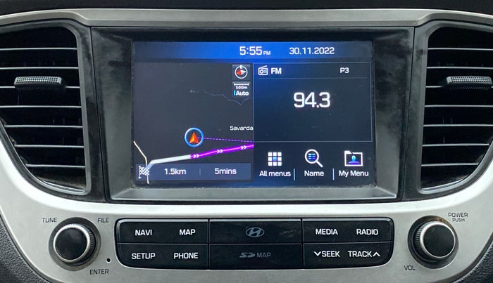 2018 Hyundai Verna 1.6 SX VTVT AT (O), Petrol, Automatic, 32,003 km, Infotainment System