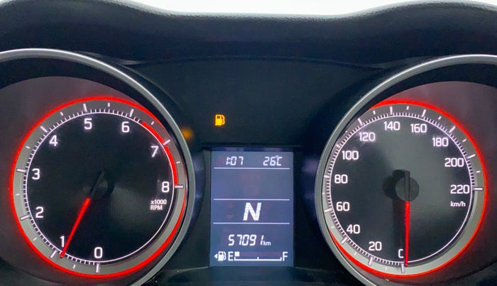 2018 Maruti Swift VXI AMT D, Petrol, Automatic, 57,276 km, Odometer Image