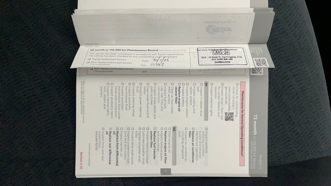 2020 Toyota Landcruiser Prado Gxl, Automatic, 111983 km, Service History