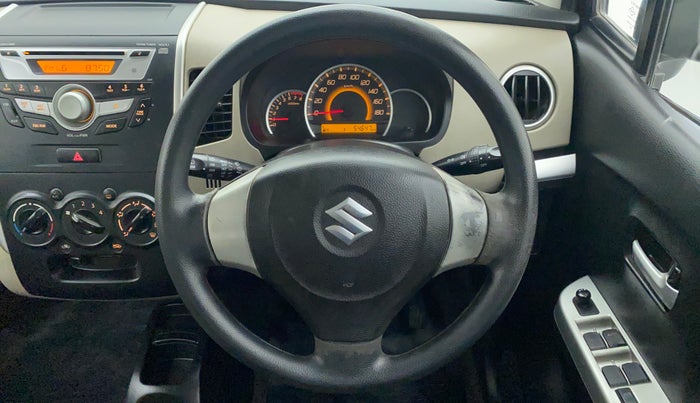 2014 Maruti Wagon R 1.0 VXI, Petrol, Manual, Steering Wheel Close Up