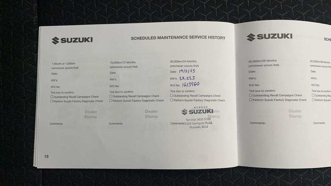 2022 Suzuki Swift Gl (qld), Automatic, 31803 km, Service History