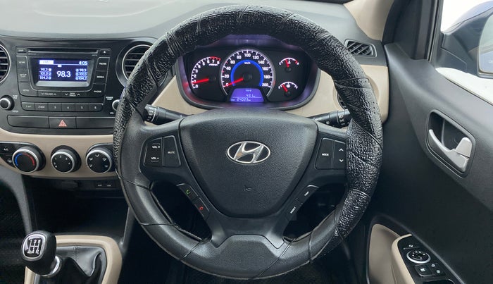 2015 Hyundai Grand i10 SPORTZ 1.2 KAPPA VTVT, Petrol, Manual, 24,093 km, Steering Wheel Close Up