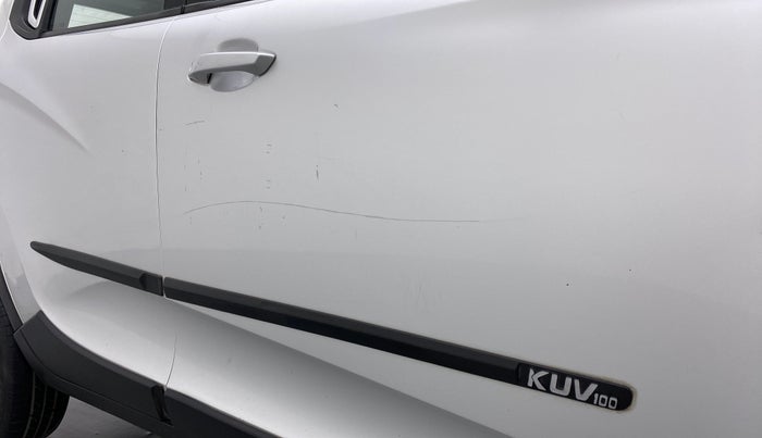 2016 Mahindra Kuv100 K8 D 6 STR, Diesel, Manual, 45,071 km, Driver-side door - Minor scratches