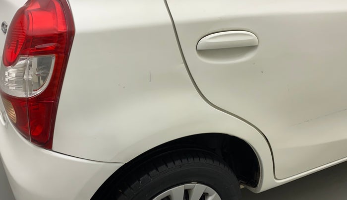 2013 Toyota Etios Liva G, Petrol, Manual, 16,850 km, Right quarter panel - Minor scratches