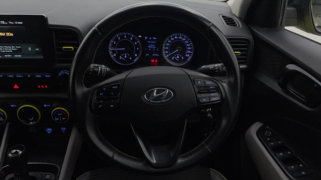 2020 Hyundai Venue Elite (black Interior), Automatic, 80103 km, Steering Wheel Close-up