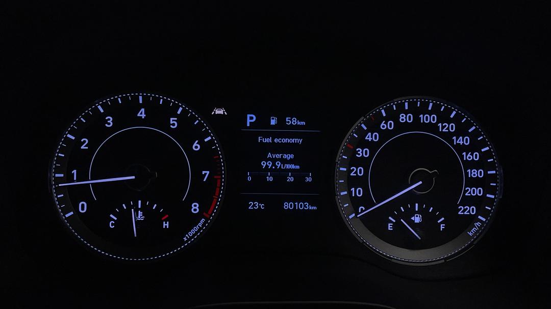 2020 Hyundai Venue Elite (black Interior), Automatic, 80103 km, Odometer View