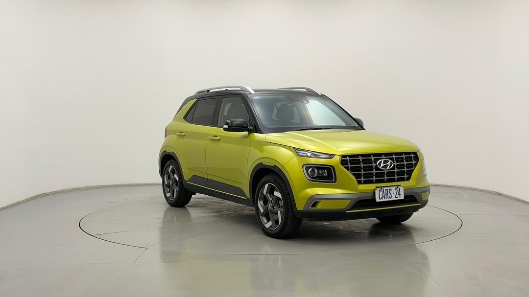 2020 Hyundai Venue Elite (black Interior), Automatic, 80103 km, Right Front Diagonal (45- Degree) View